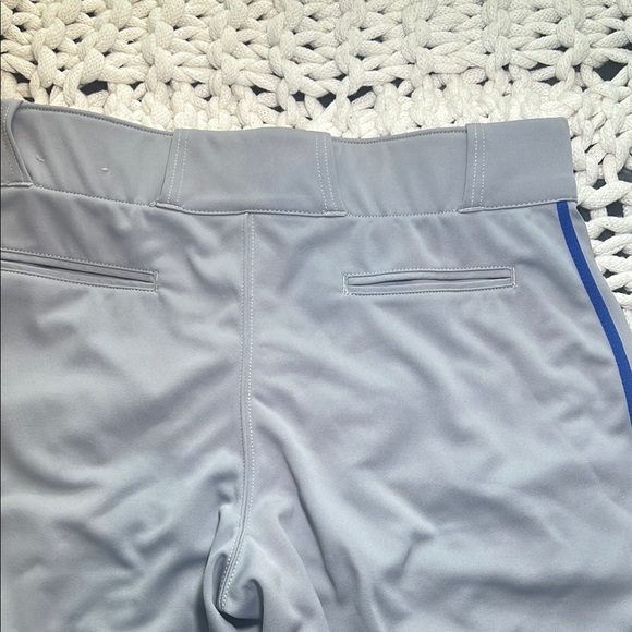 Men's Gray Baseball Pants with Blue‎ Pinstripe Adult Large - Picture 6 of 7